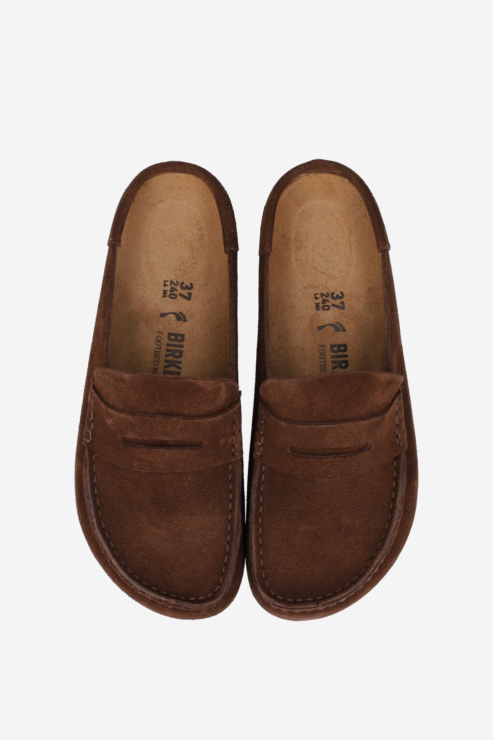Naples wrapped suede clogs