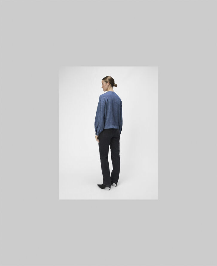 Object OBJJOHNSON RE L/S V-NECK TOP NOOS Bering sea