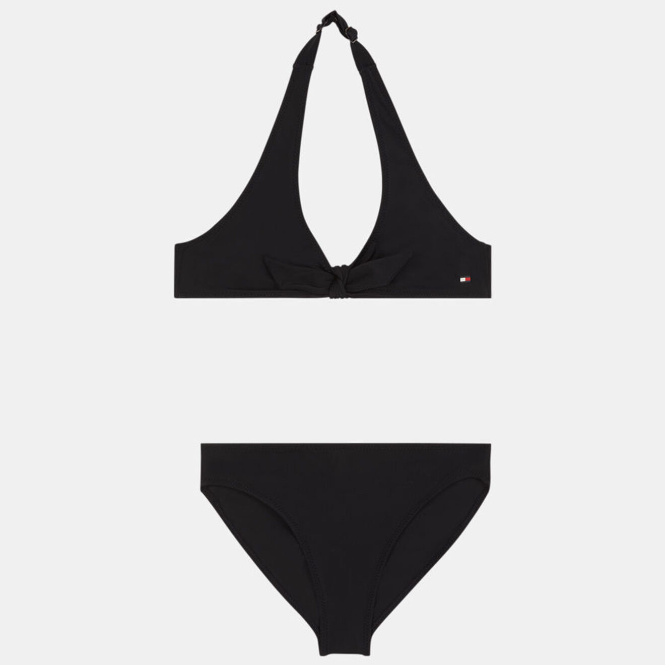 Tommy Hilfiger Maillot de Bain 2 Pièces en Matière recyclée Triangle bleu marine