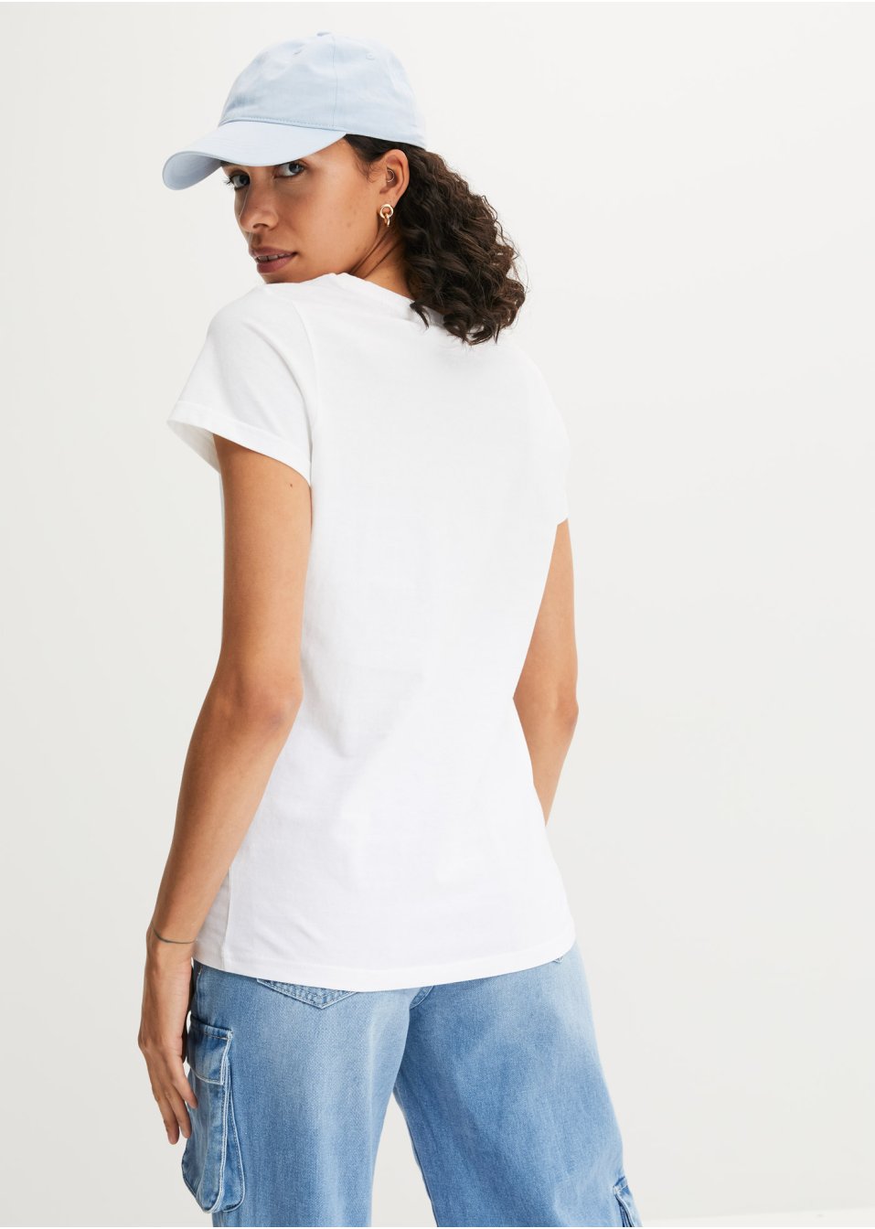 Lot de 5 T-shirts col rond, manches courtes