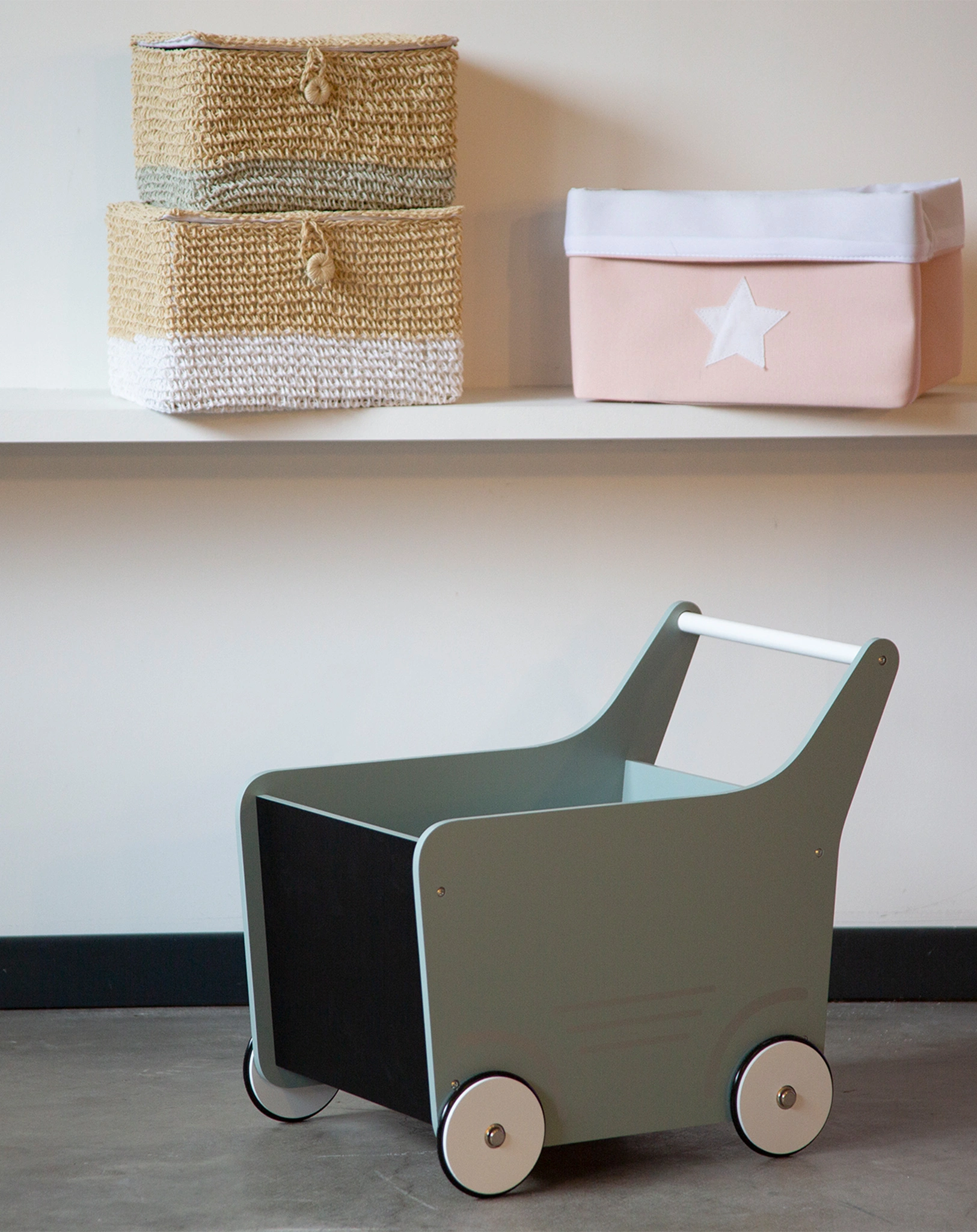 Lauflernwagen WOODY in mint