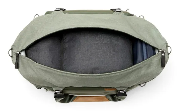 Peak Design Travel - Køjesæk - 50 L - 600D nylon løsningsfarvet, 900D stof, glasforstærket nylon, anodiseret aluminiumslegering, ultrahøj molekulærvægt polyetylenstof, Hypalon - salvie