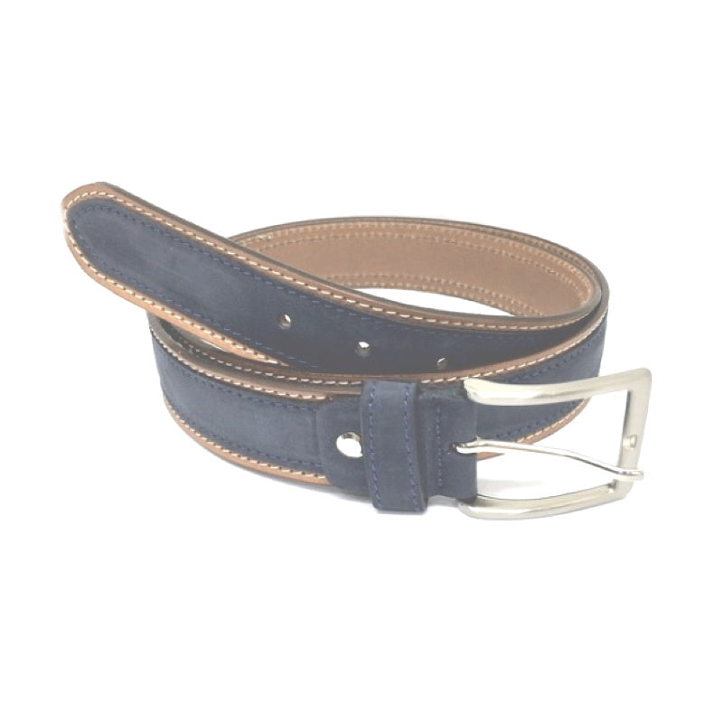 Milano Belts Heren Centuur Como Navy Blauw