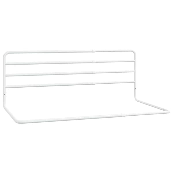 vidaXL Sengehest småbarn hvit (76-137)x55 cm jern