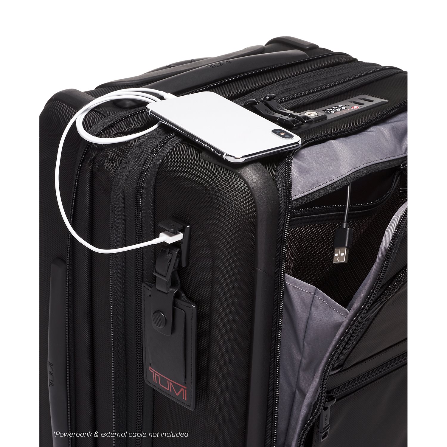 Tumi Alpha International Expandable 4 Wheel Carry-On black