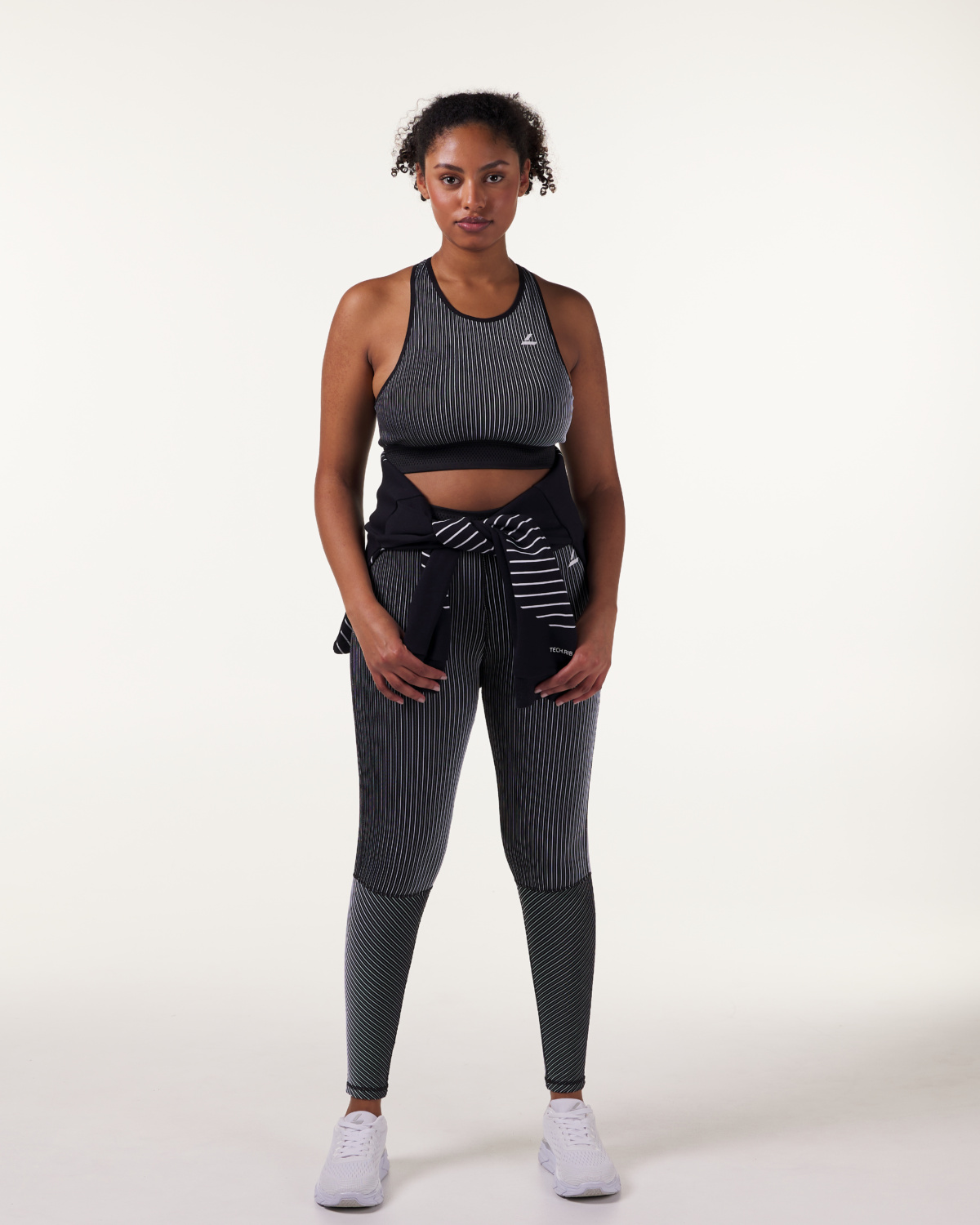 LEVITY Swift Tech Rib Tights Black\White