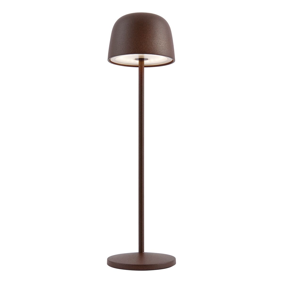 Tafellamp roestbruin incl. LED oplaadbaar met laadstation IP65 - Raika