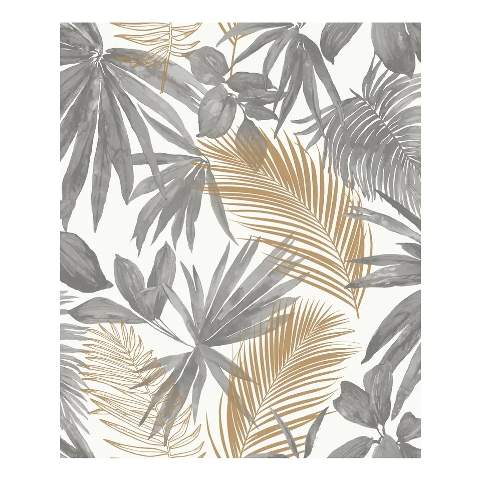 Dutch Wallcoverings - Jungle Fever Wild Palms grijs/beige - 0,53x10,05