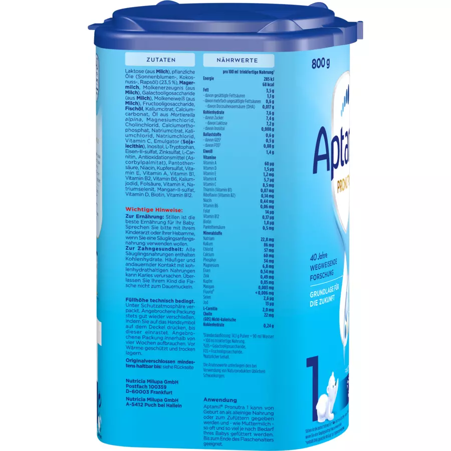 Aptamil Anfangsnahrung Pronutra ADVANCE 1 4 x 800 g ab der Geburt