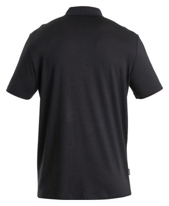 Polo Manches Courtes Icebreaker Merino 150 Tech Lite III Noir