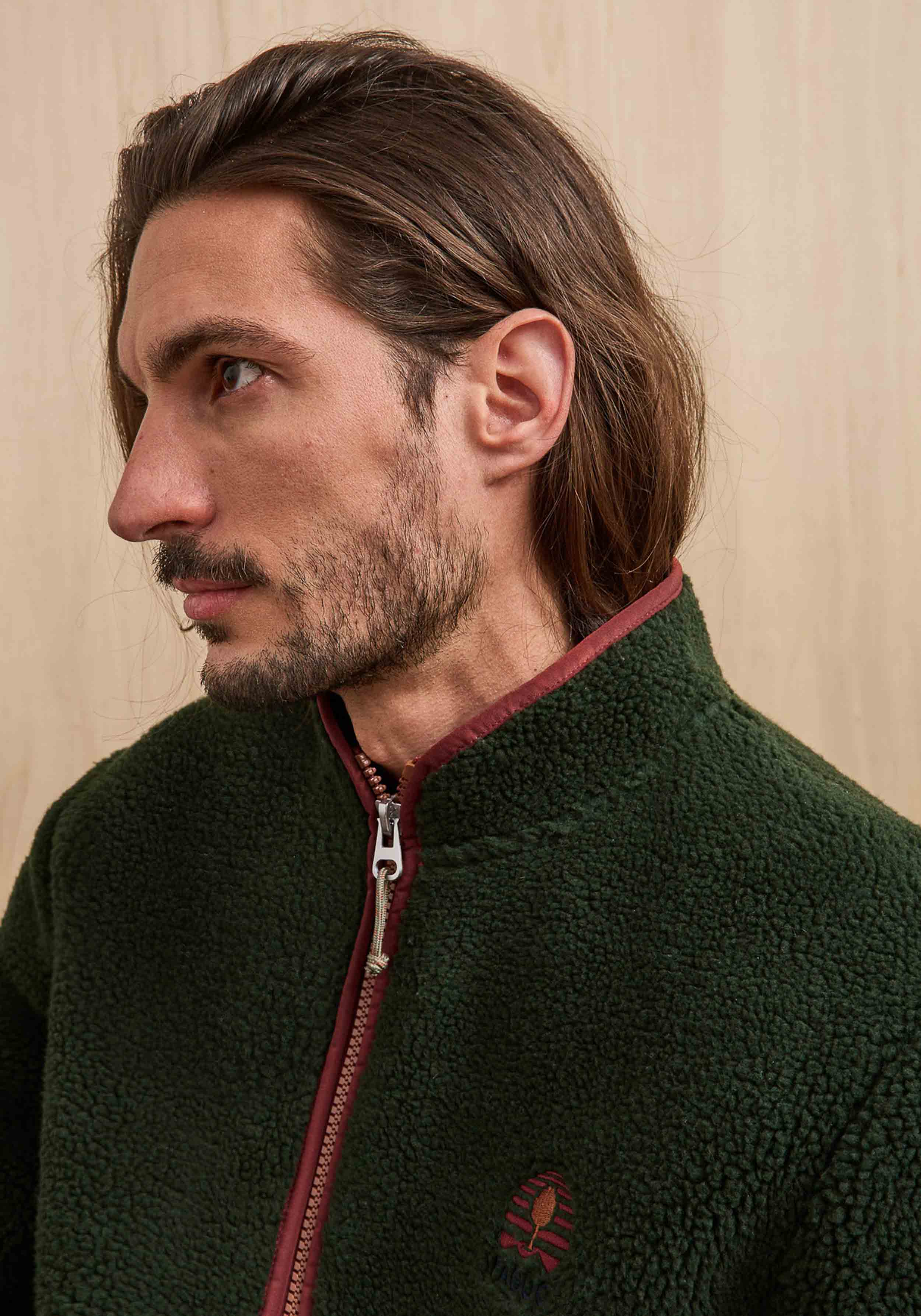 Faguo Fleecejacke Senonche Polar Knit Dark Green