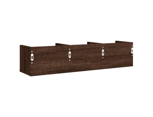 VIDAXL - Elément suspendu Armoires murales 2pcs chêne marron 75x18x16,5cm bois ingénie...