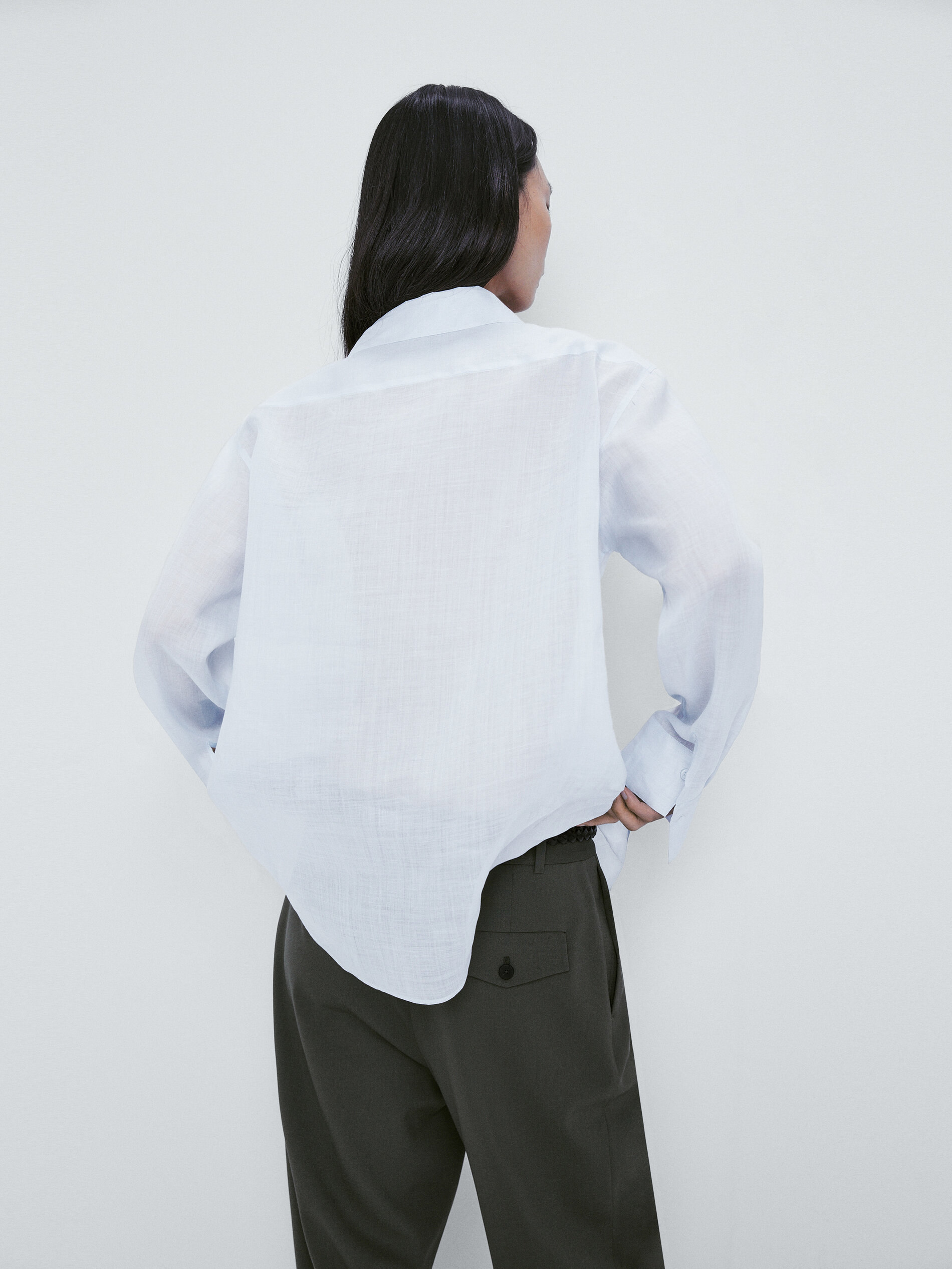 Camisa 100% cobre - CELESTE