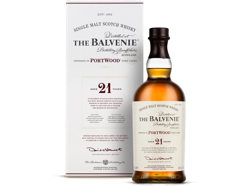 Balvenie 21 Year Old Portwood Single Malt 0.7 l In Portwein-Jahrgangsfässern gereifter Scotch