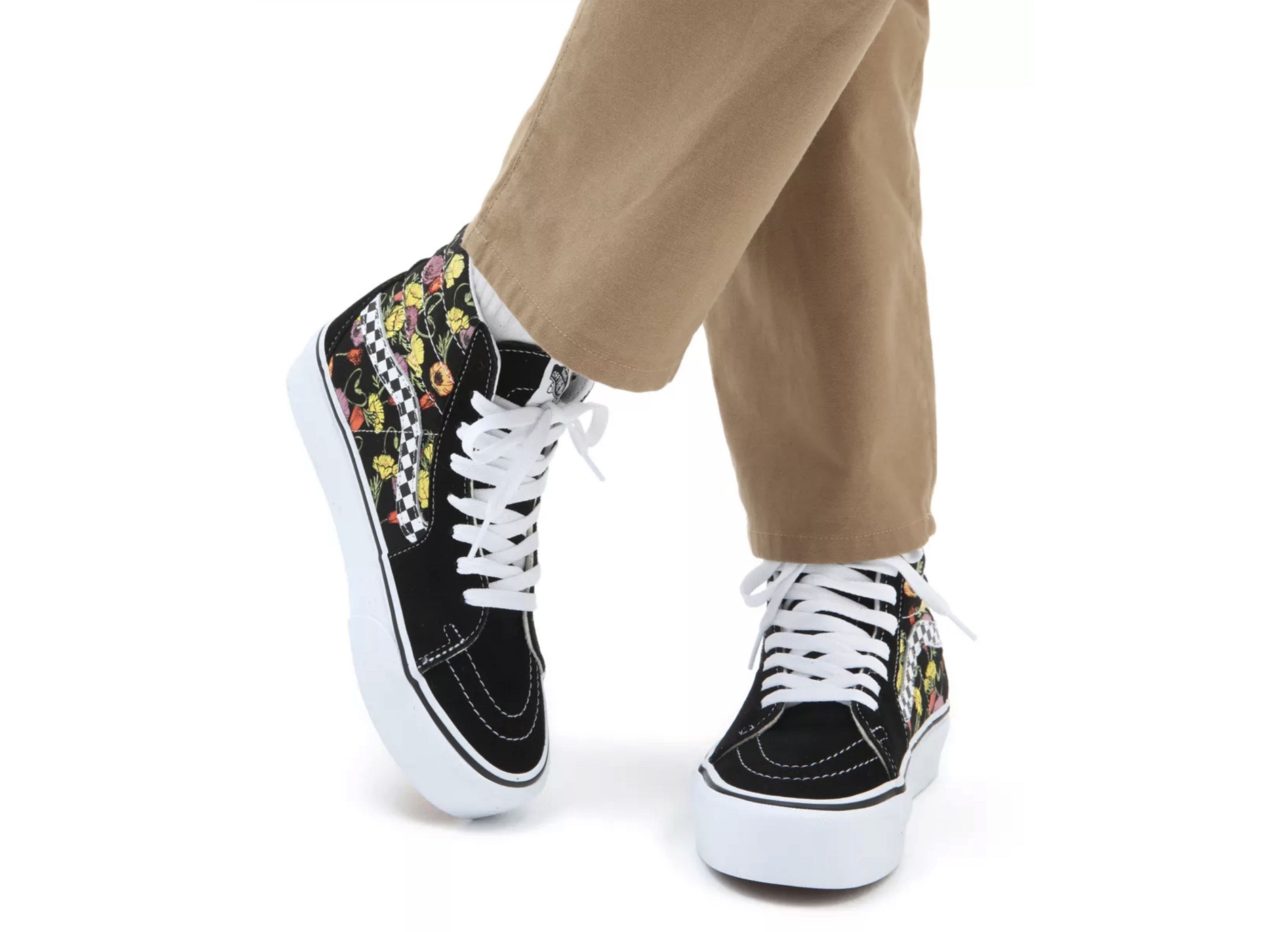 Ua sk8 hi platform fleurs