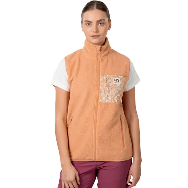 Veste polaire KARI TRAA ROTHE VEST LIGHT BROWN