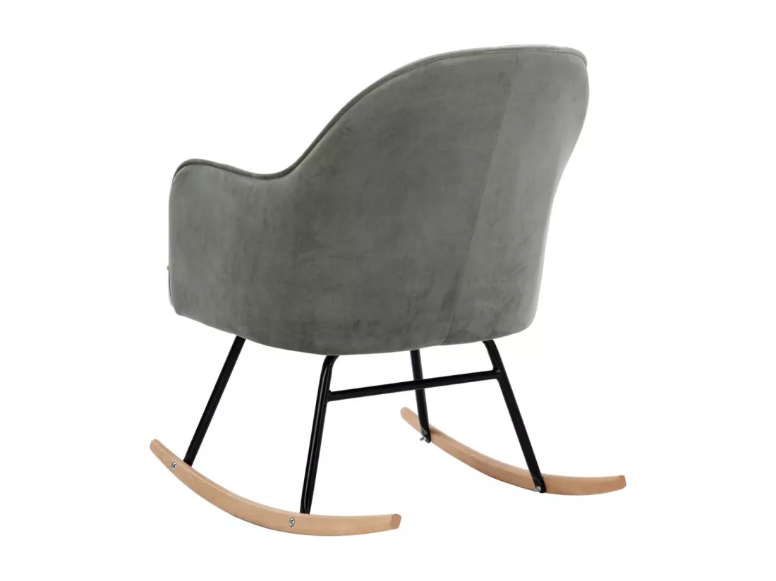Chaise à bascule Gris Velours