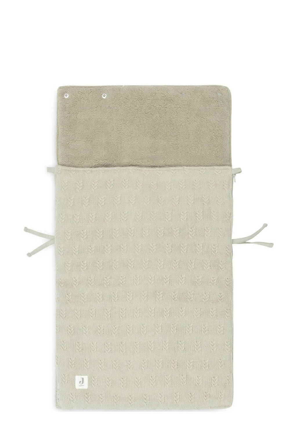 universele voetenzak autostoel/kinderwagen cat 0 Grain Knit - Oatmeal