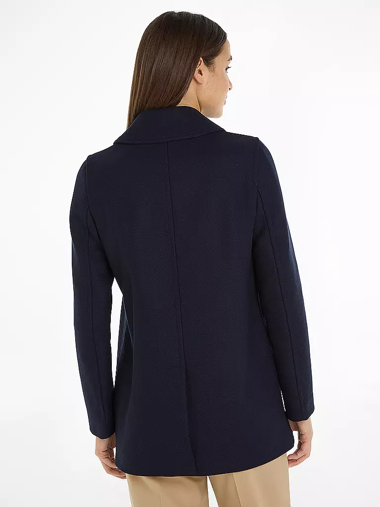 TOMMY HILFIGER Wollmantel dunkelblau