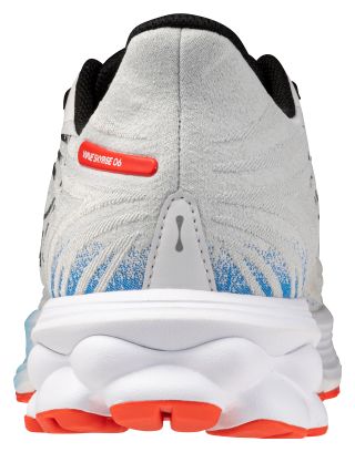 Chaussures Running Mizuno Wave Skyrise 6 Blanc/Bleu/Rouge Homme