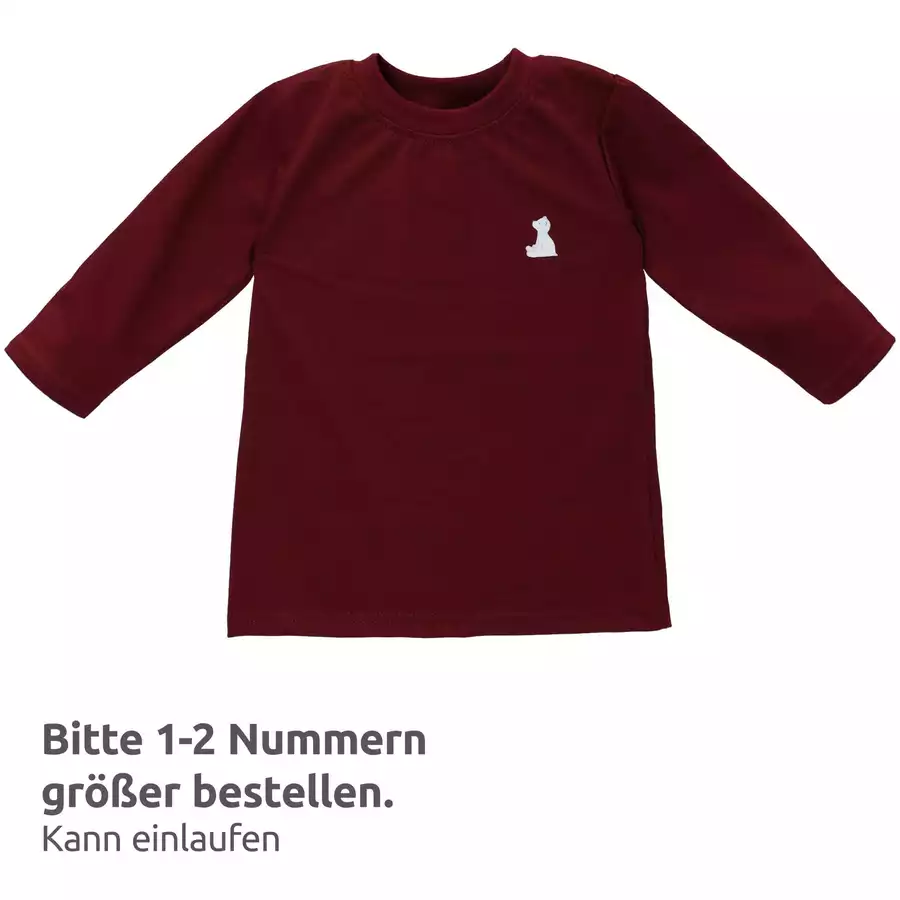 Baby Sweets Shirt Langarm Bruno, der Eisbär by Maria König kastanienbraun