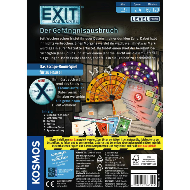 EXIT® - Das Spiel - Der Gefängnisausbruch - Profi Level