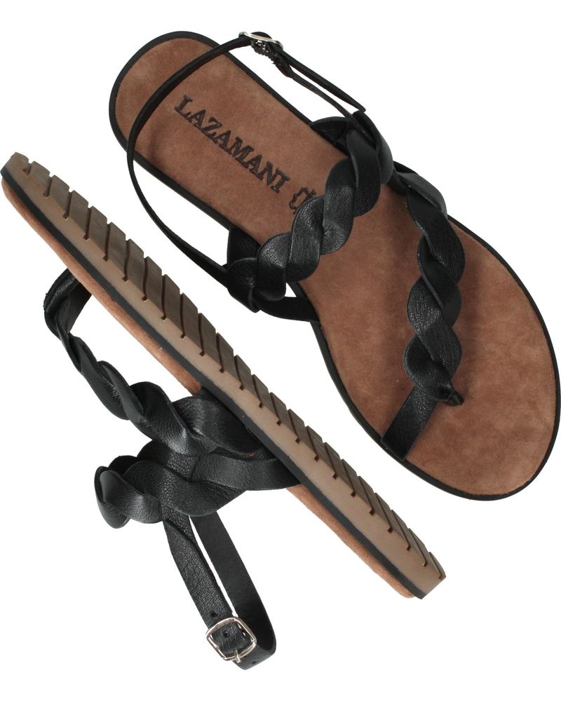 Lazamani Sandalen Zwart Dames