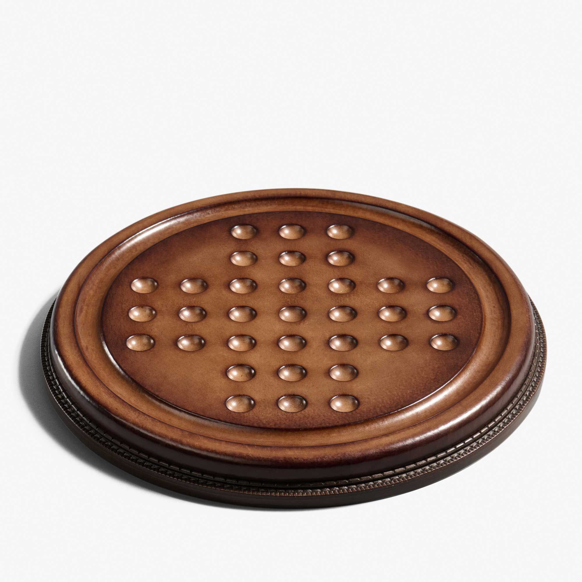 Jeu Du Solitaire En Cuir