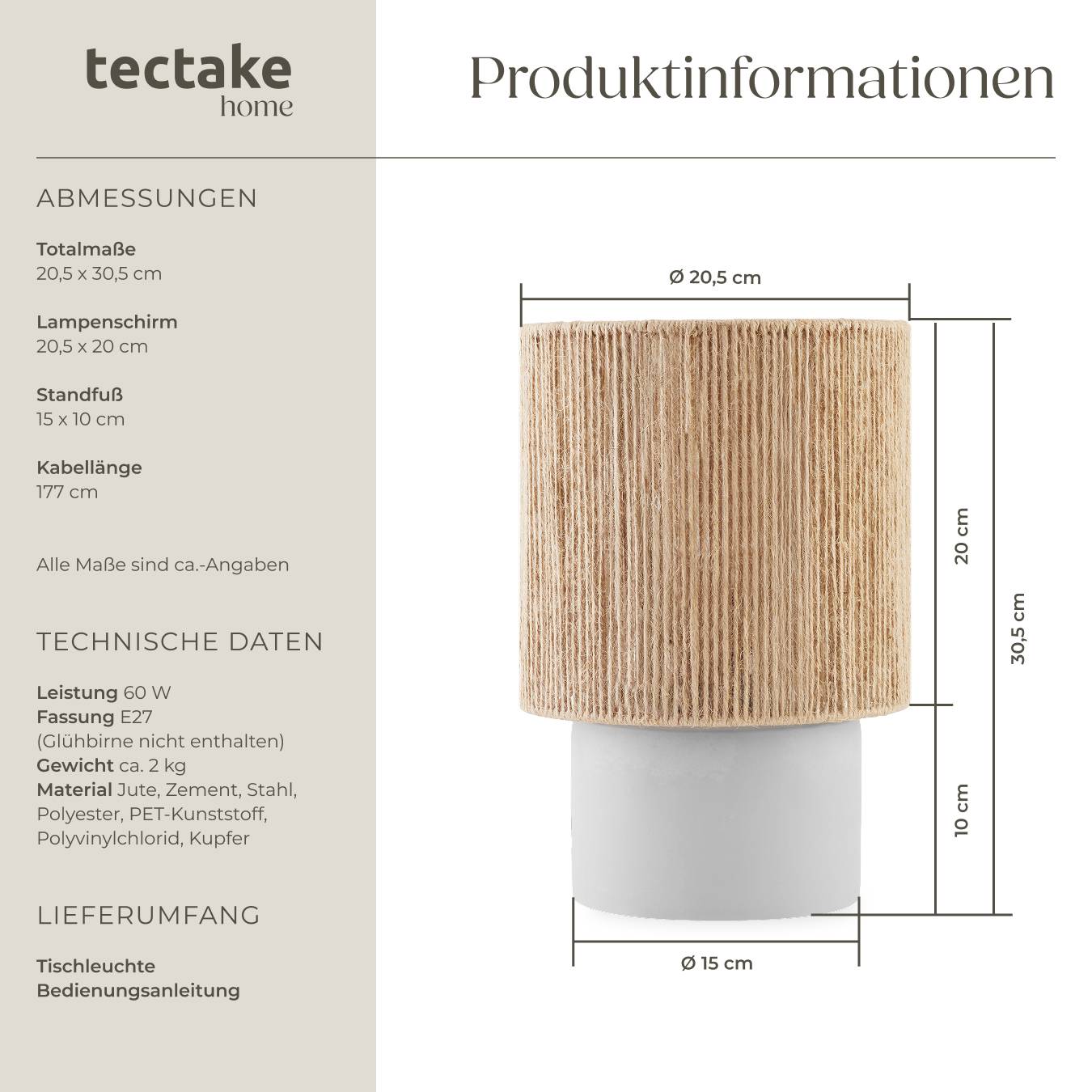 Tischleuchte Klea