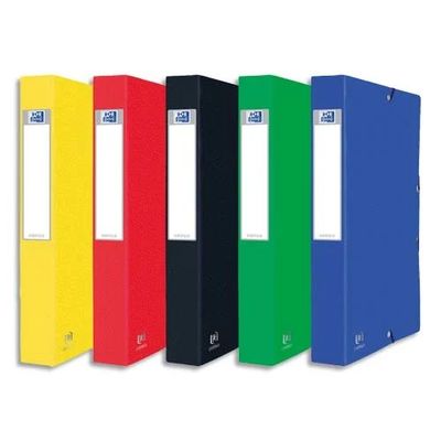 Oxford Boston - Boîte de classement carton - dos 40 mm - disponible dans différentes couleurs