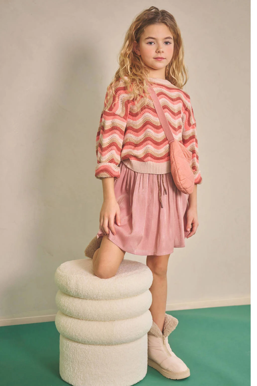 NONO A-lijn rok roze