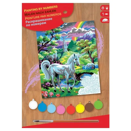 Mammut Malen nach Zahlen Junior Einhorn