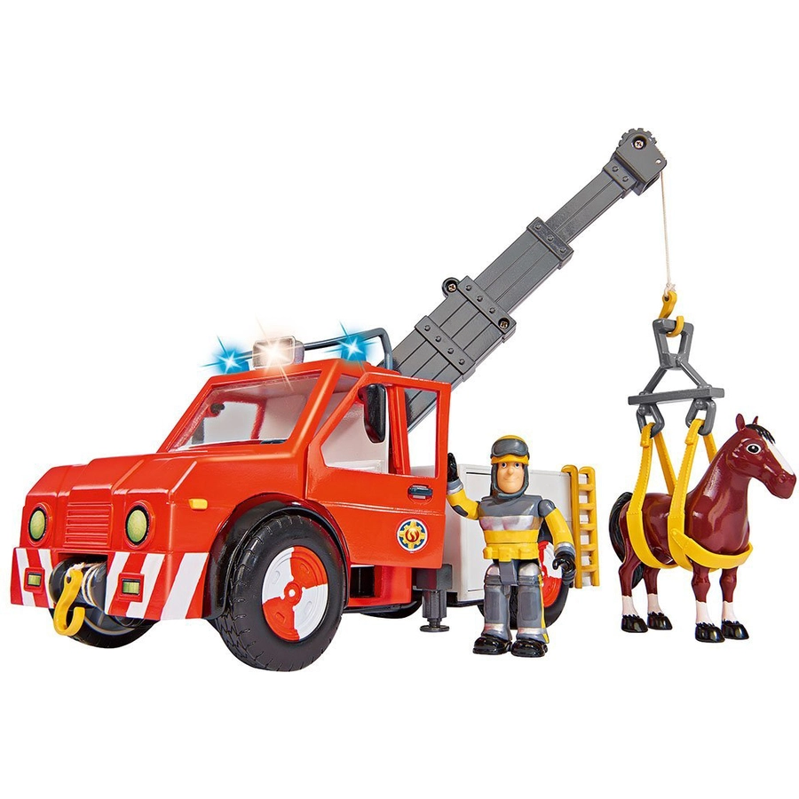 Simba Toys Feuerwehrmann Sam - Phoenix mit Figur und Pferd