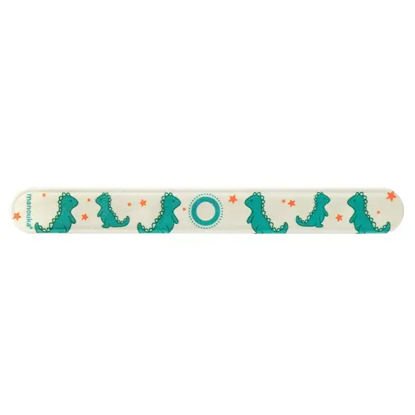 Pulseira anti-mosquitos Manouka Junior para todas as áreas - Design de dinossauro