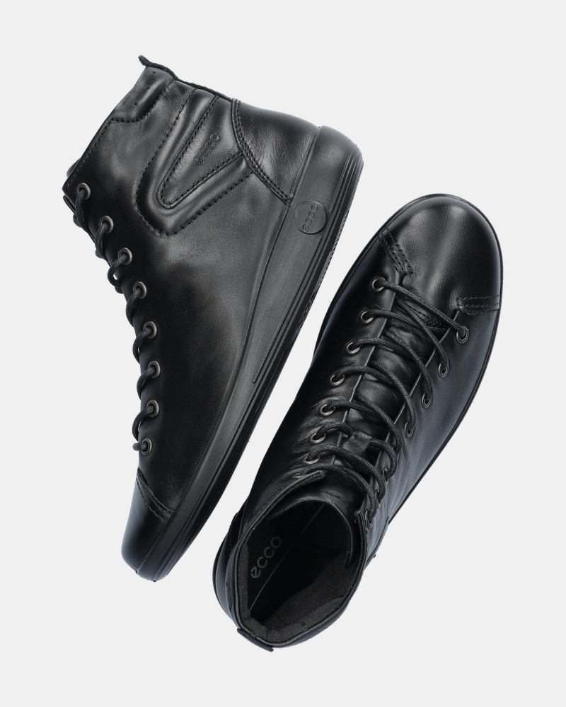 Ecco Soft 2.0 Hoge sneakers  - zwart
