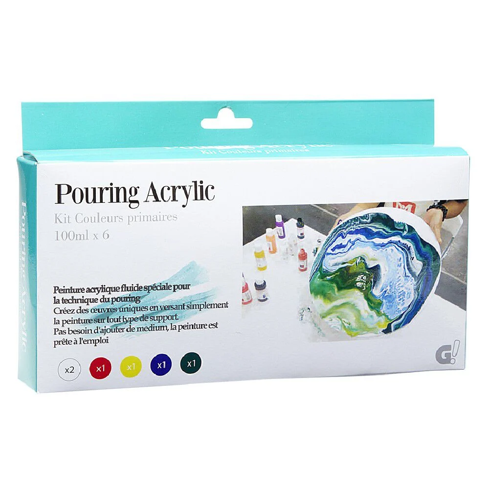 Peinture acrylique 6 couleurs