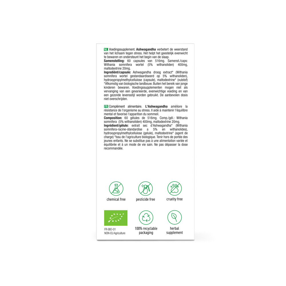 Purasana Ashwagandha Bio60 capsules