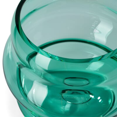 Vase Muse M, Smaragdfarben