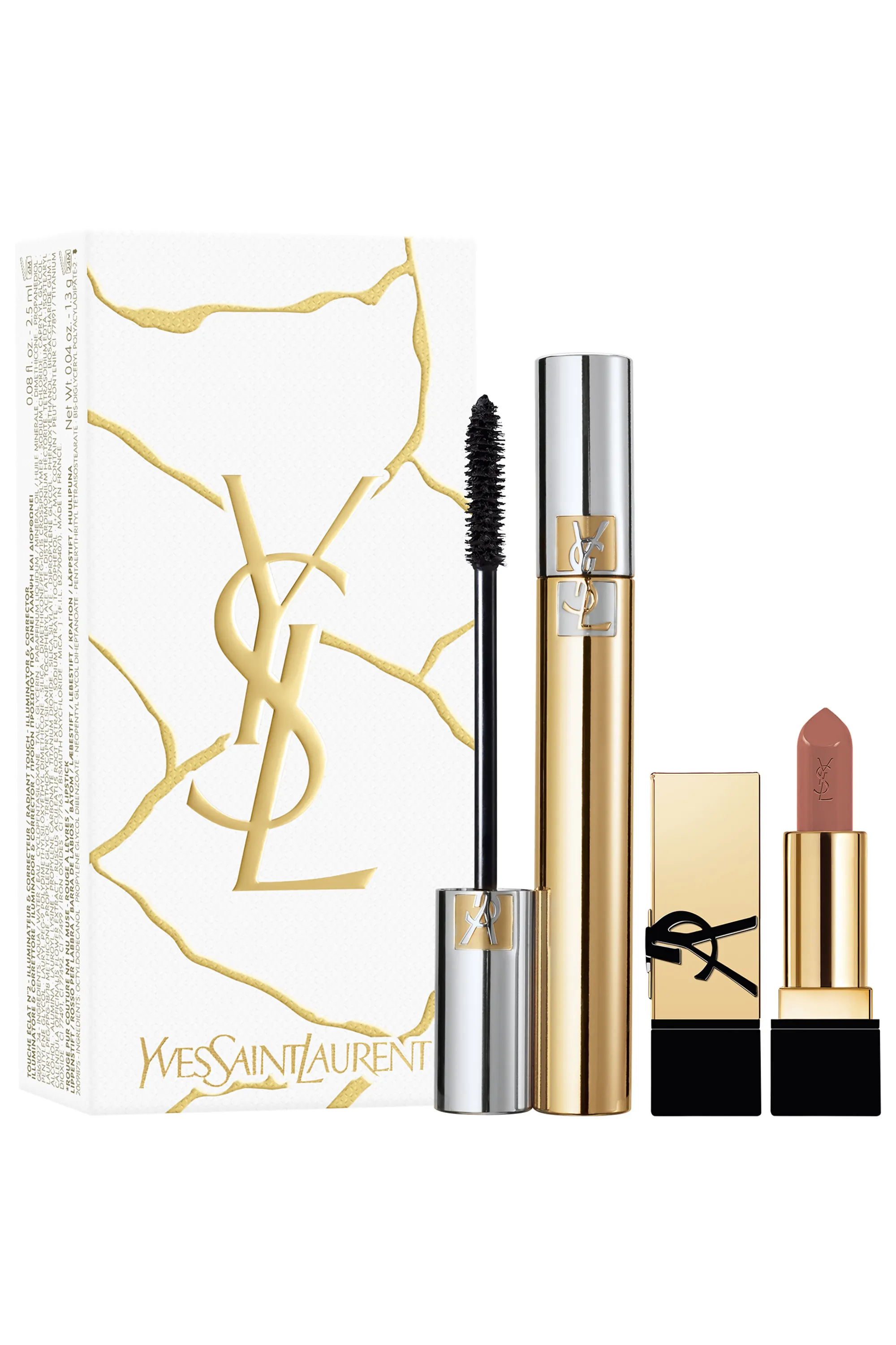 Yves Saint Laurent Coffret Mascara Volume Effet Faux Cils et son mini Rouge Pur Couture