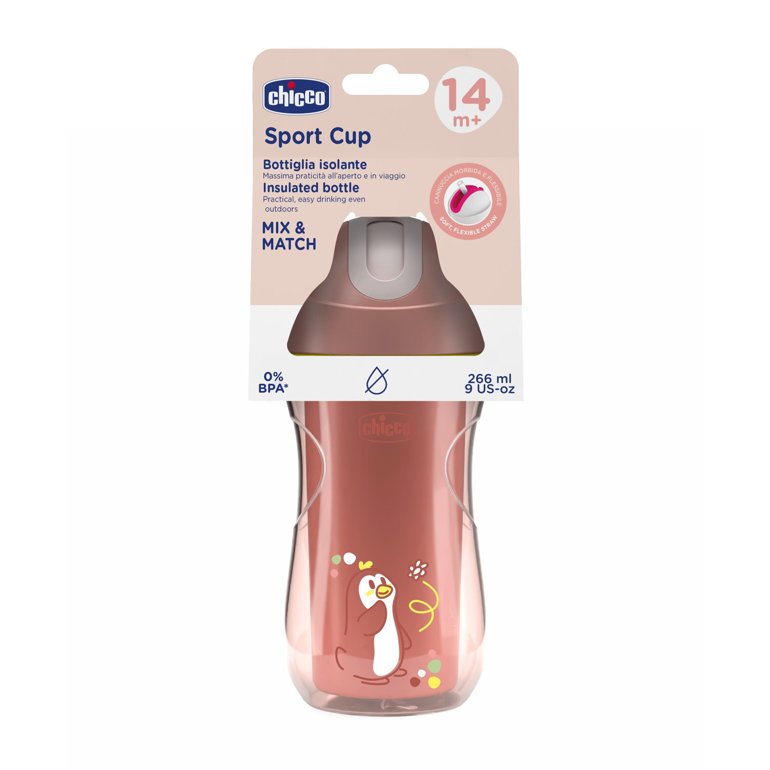 CHICCO SPORT Cup Pink 14m  1 Stk