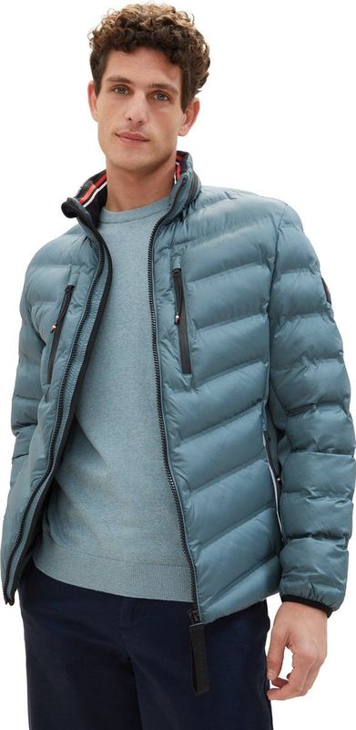 Tom Tailor - Tussendoor jas - Heren   Blauw - Polyester - 1038907