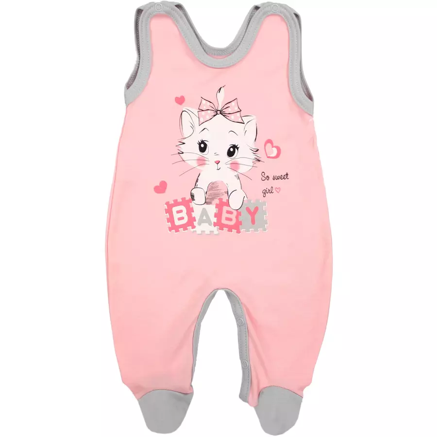 TupTam Baby Unisex Strampler-Set mit Aufdruck Spruch 2-tlg rosaanthrazit