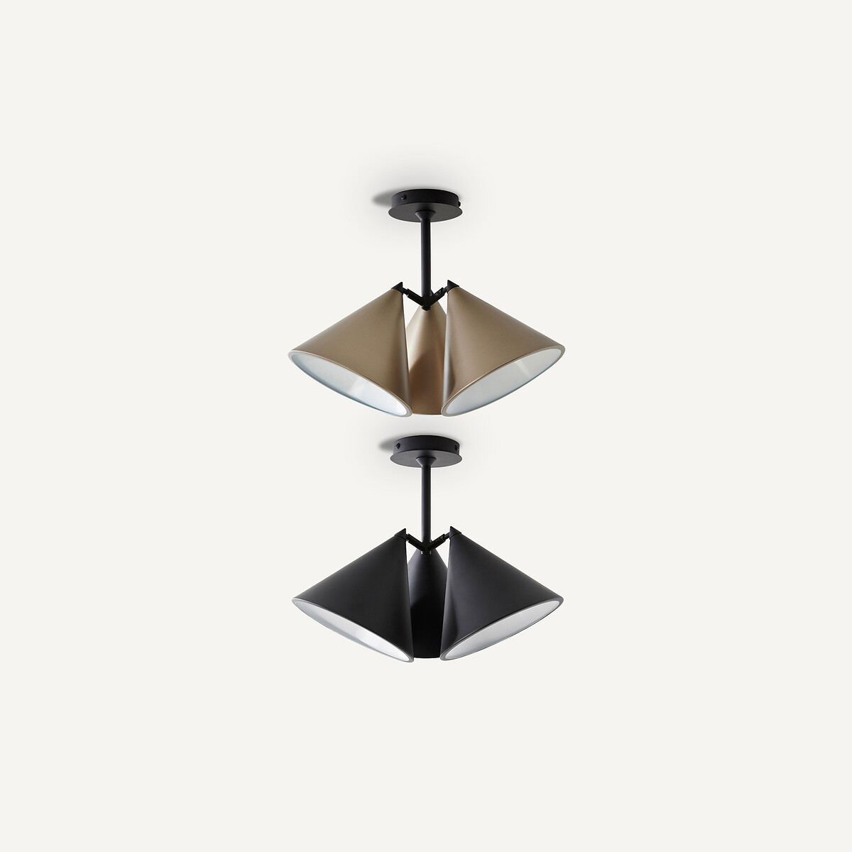 AM.PM<br>Luminária de teto com 3 cones, Moke