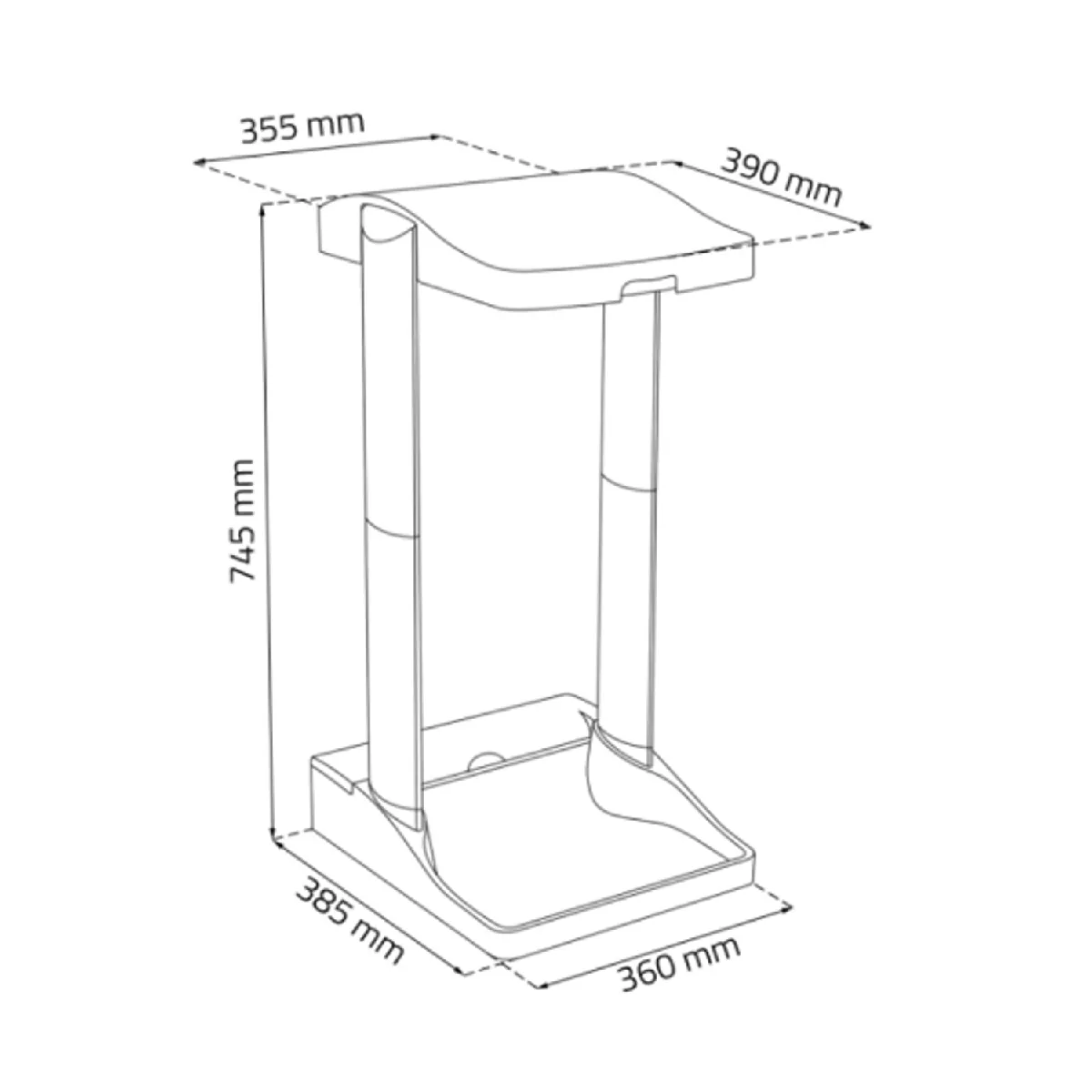 Soporte para Bolsas de Basura Ole - Plateado