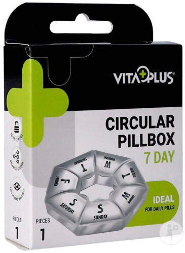 Vitaplus Pilulier Rond Semaine 1 Pièce