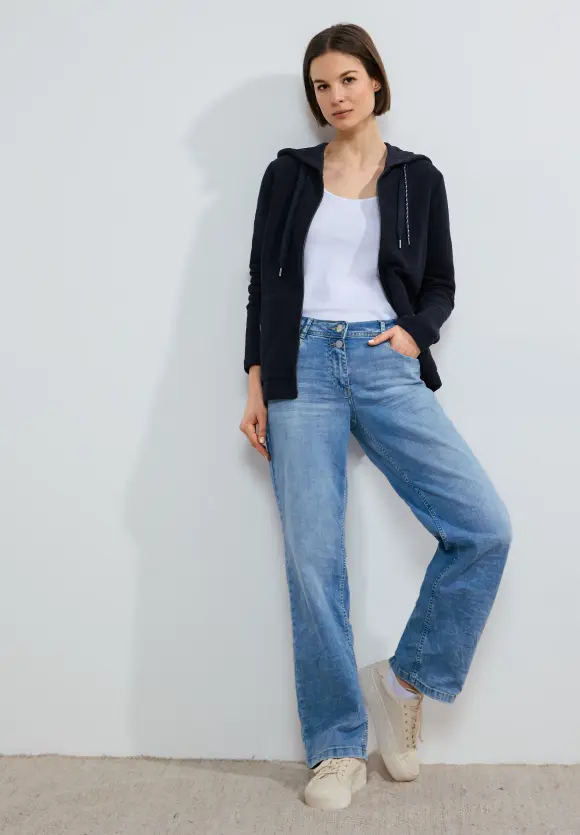 Kapuzen Sweatjacke - universal blue