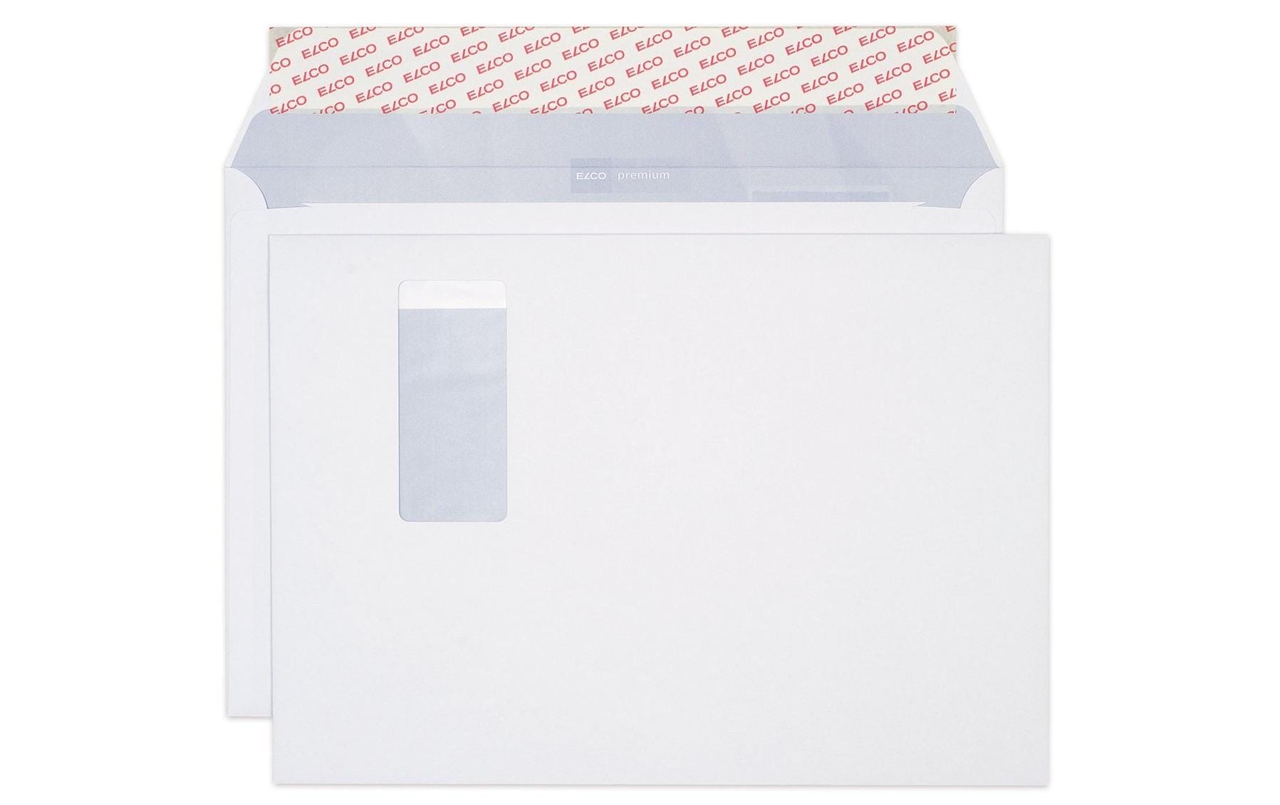 Couvert Premium C4 mit Fenster rechts, 250 StückBriefumschläge C4 von Elco