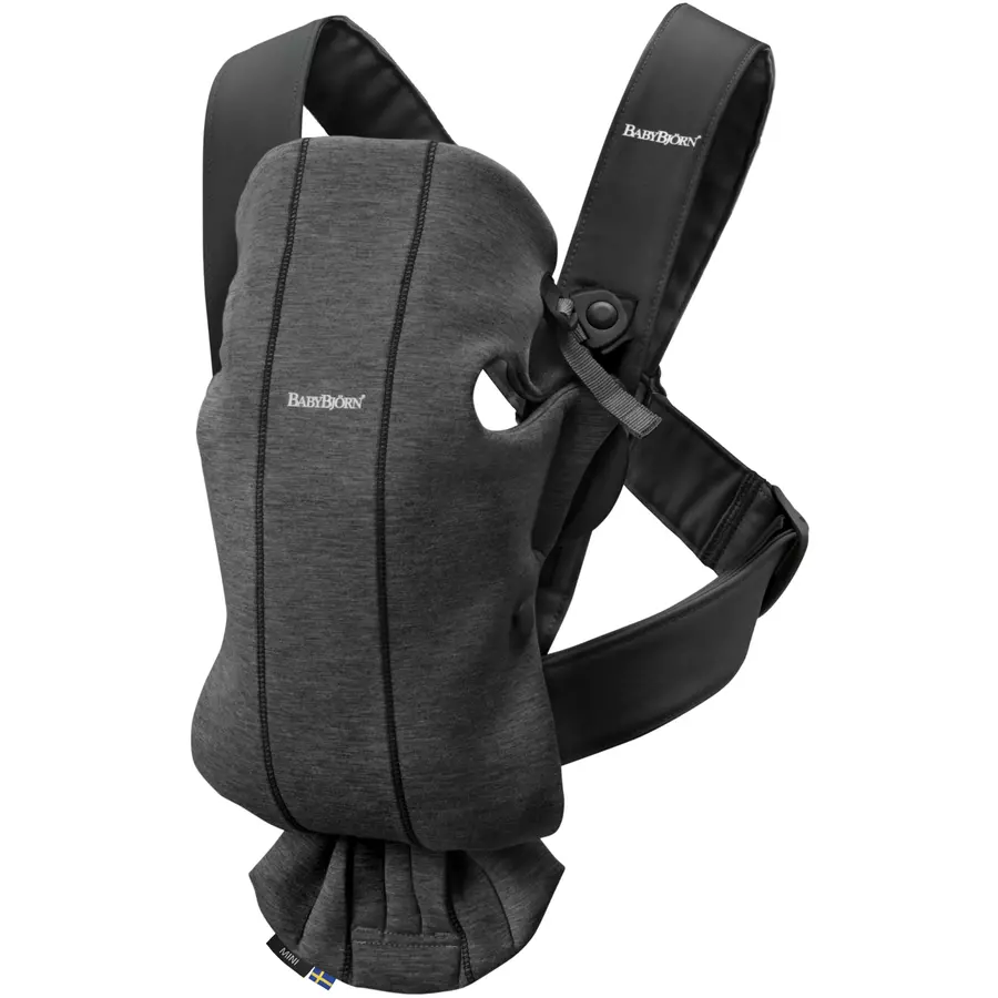 BABYBJÖRN Babytrage Mini Charcoalgrau 3D Jersey