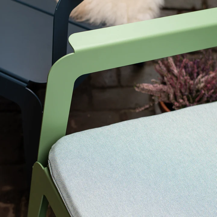 Weltevree - Bended Lounger Outdoor-Loungestuhl, graublau (RAL 5008)