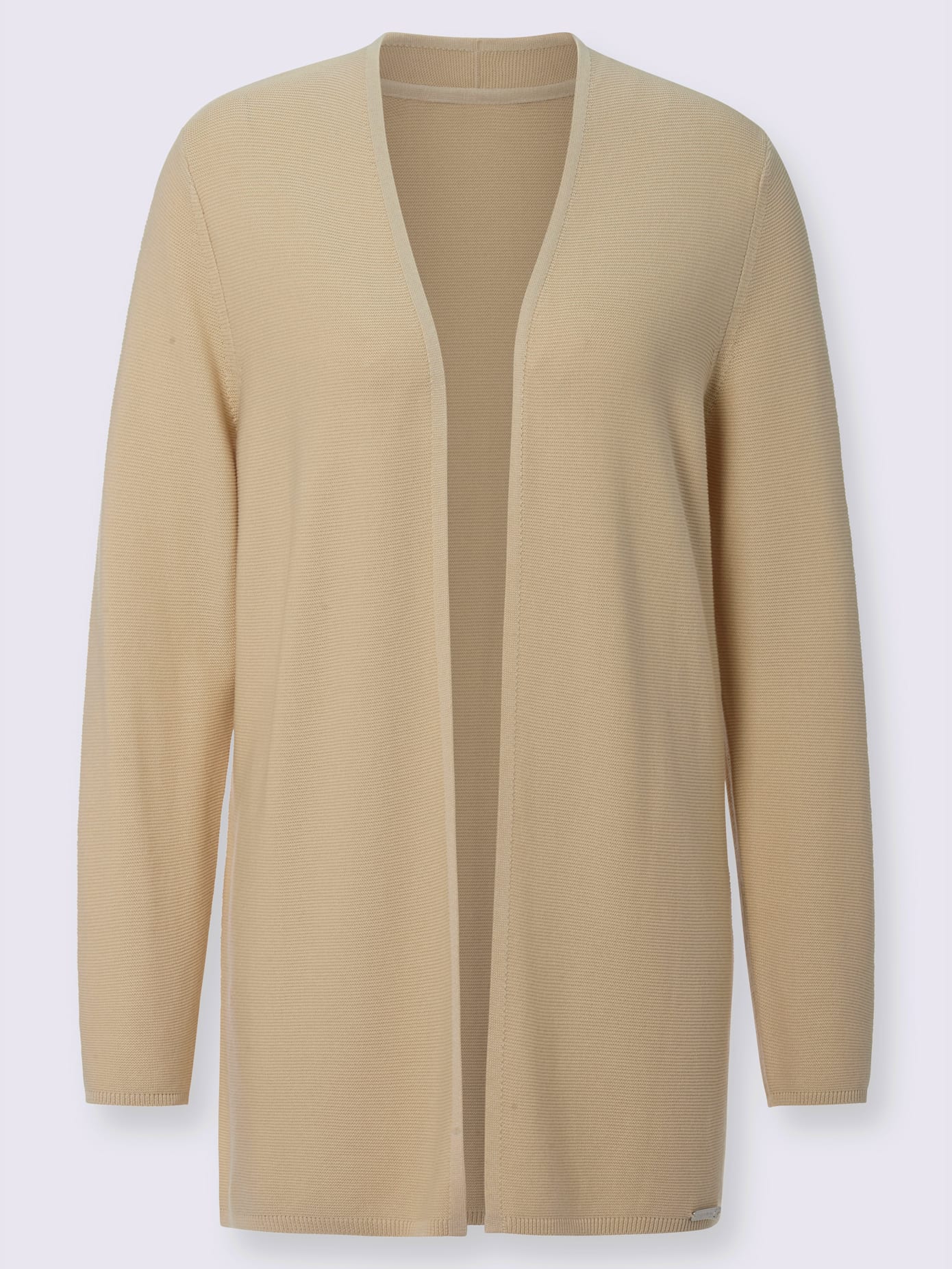 Veste en tricot coupe ouverte affinante